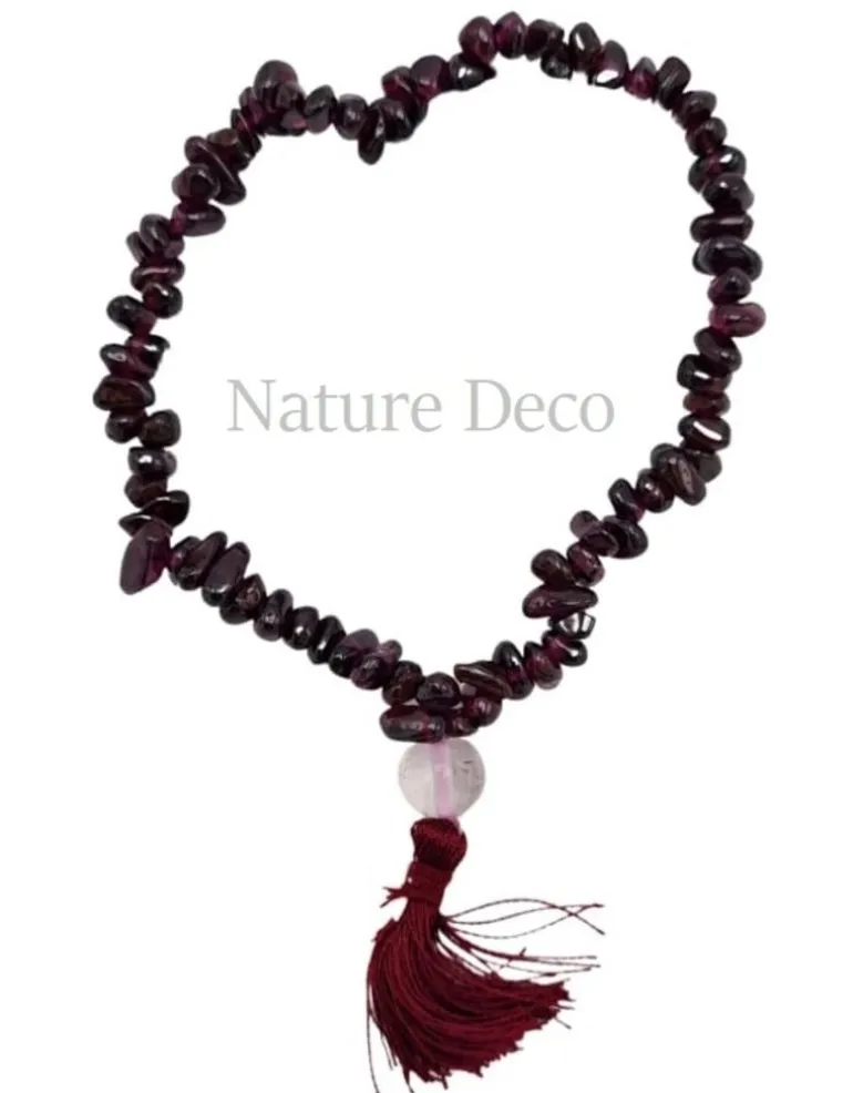 Armband Granaat met flos