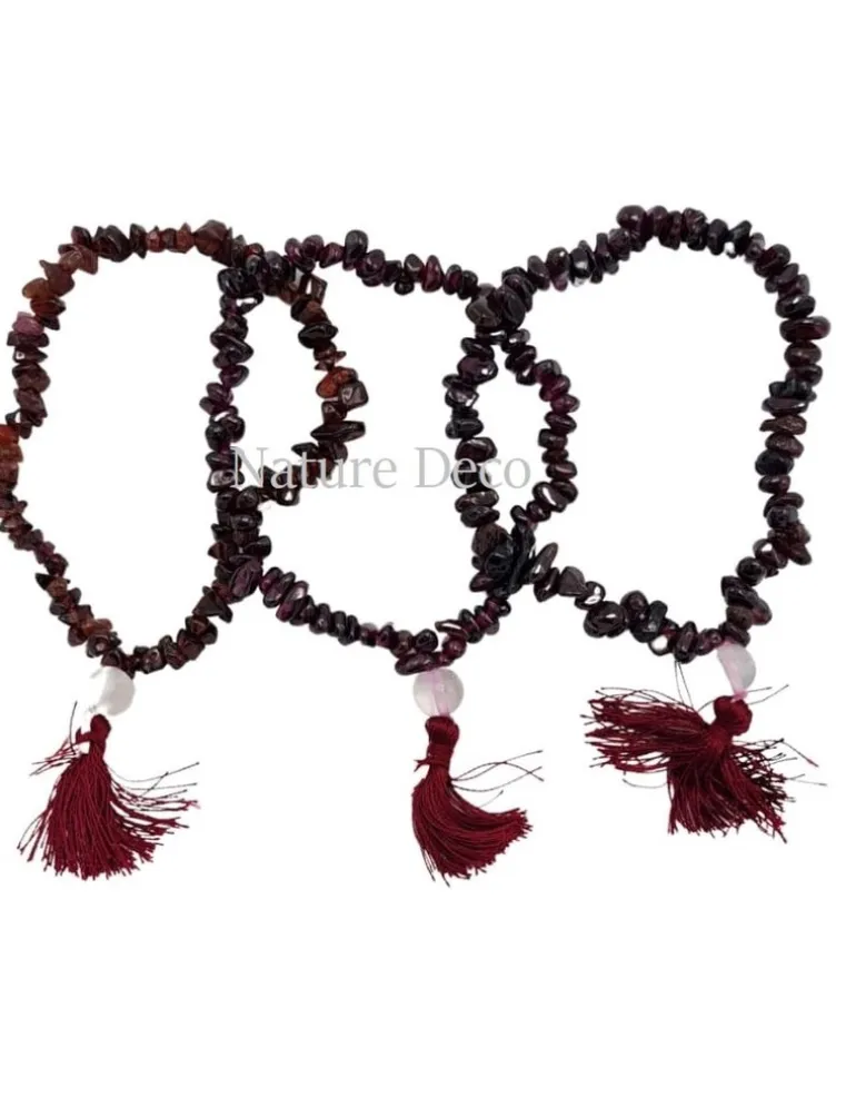 Armband Granaat met flos
