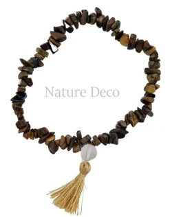 Armband Tijgeroog met flos