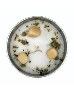 Aromatherapie edelsteen kaars Inner Growth Mint