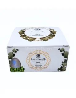 Aromatherapie edelsteen kaars Inner Growth Mint