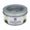 Aromatherapie edelsteen kaars Good Luck Patchouli