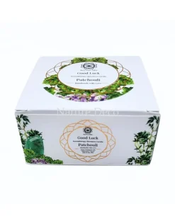 Aromatherapie edelsteen kaars Good Luck Patchouli