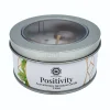 Aromatherapie edelsteen kaars Positivity Green Tea