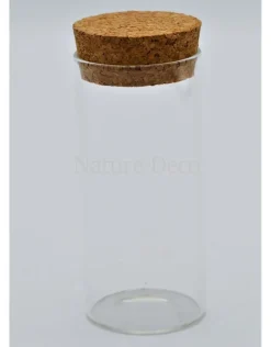 Cilinder glas L 12cm stolp/buis kurk