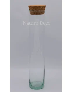 Cilinder glas XXL 30cm stolp/buis kurk