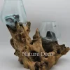 Glas op hout duo