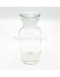 Glazen apothekers fles 500 ml 8 x 17,5cm