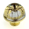 Gouden deurknop met wespspin 3,5 x 3,5 x 4 cm