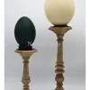 Houten kandelaar groot blanco