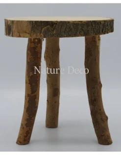 Houten mini tafel - stolpvoet 20x20 cm