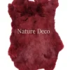 Konijnenvacht bordeaux rood