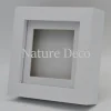 Luxe 3D lijst klein wit 12 x 12cm
