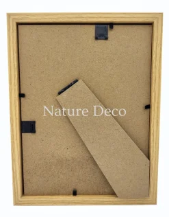 Luxe 3D lijst rechthoek extra dik middel naturel 22 x 17 x 4,5 cm