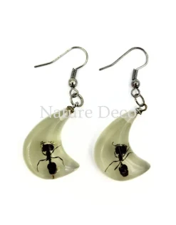 Mier oorbellen "glow in the dark" 5 x 2 x 0,7 cm