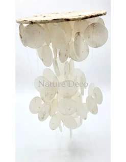 Schelpen mobiel "purely white" 21 x 35cm