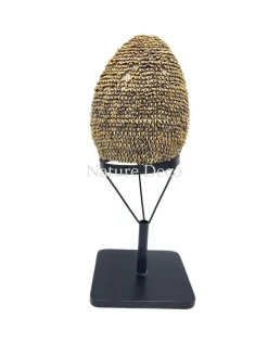 Schelpen-ei op standaard 18,5 x 18,5 x 47 cm