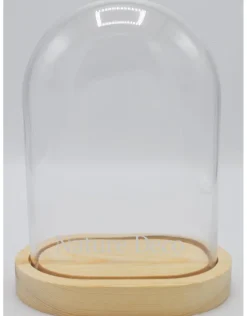 Stolp ovaal blanco 17x12x23 cm