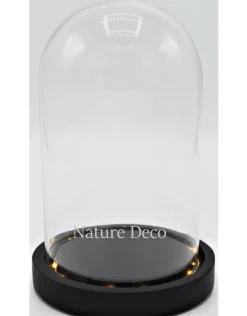 Stolp zwart LED medium 14 x 22cm