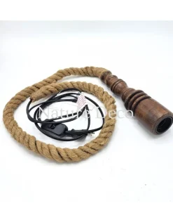 Touwlamp donkerbruin 300cm