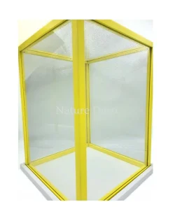 Vitrine box geel XL 32,5 x 32,5 x 40 cm