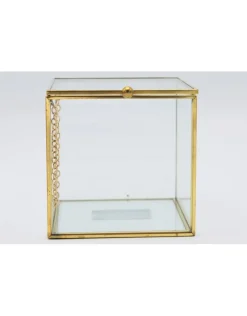 Vitrine box goud large 10x10x10 cm (LxBxH)