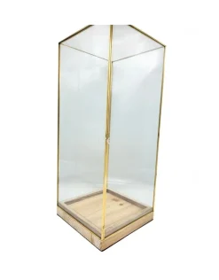 Vitrine box goud XL 20 x 20 x 47 cm