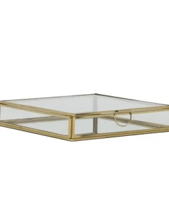 Vitrine box goud 20x20x4cm