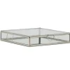 Vitrine box nikkel 20x20x4cm